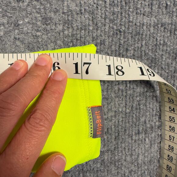 FlipBelt Womens Travel Hike Workout Running Biking Waist Belt Nuclear Yellow - Picture 5 of 6